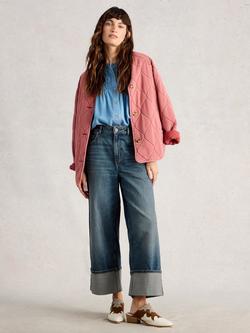 White Stuff Bailey Straight Cropped Jeans, Dark Blue, Dark Blue