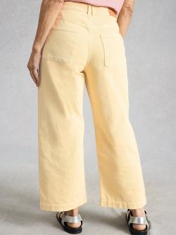 White Stuff Tia Cropped Jeans, Light Yellow - view 2, Light Yellow
