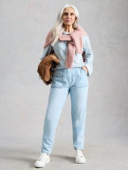 White Stuff Twister Mid Rise Jeans, Light Blue