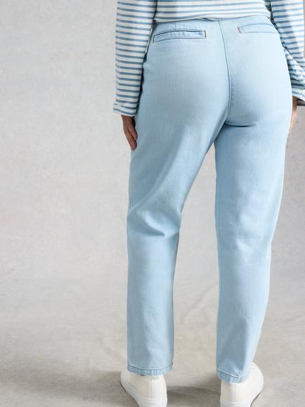 White Stuff Twister Mid Rise Jeans - view 2, Light Blue