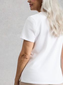 White Stuff Abbie Embroidered T-Shirt, White - view 2, White