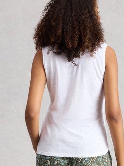 White Stuff Ellie Linen Rich Vest - view 2, White