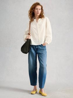 White Stuff Lana Dobby Top, Ivory, Ivory