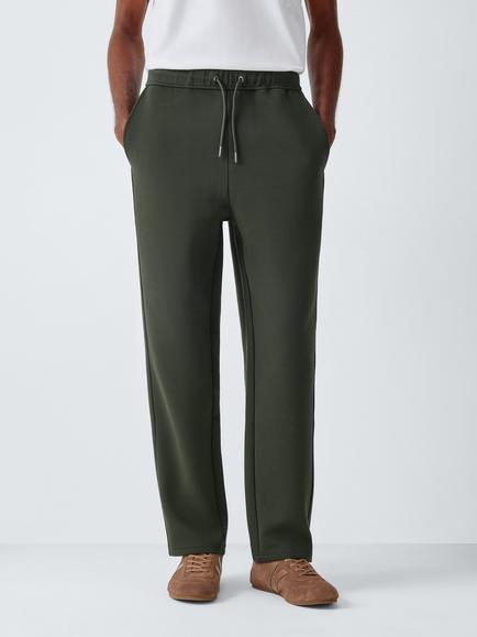 Kin Scuba Piped Cotton Rich Joggers, Peat/ Dusky Green, Peat/ Dusky Green