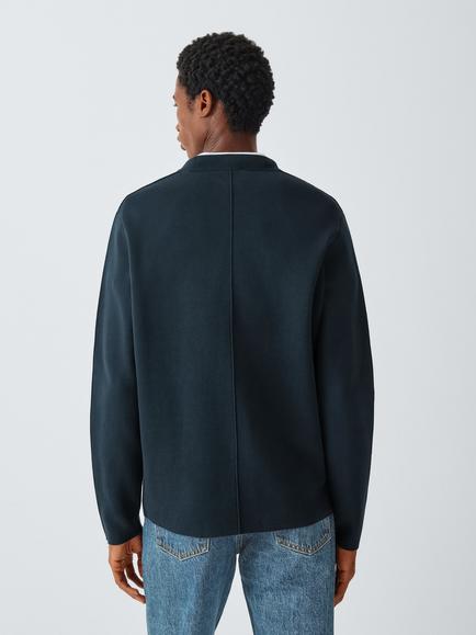 Kin Crew Neck Cotton Blend Jumper - view 2, Navy