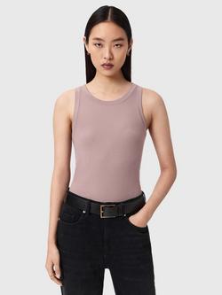AllSaints Rina Slim Fit Tank Top, Purple, Purple