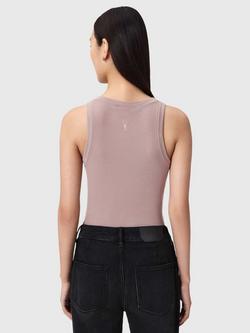 AllSaints Rina Slim Fit Tank Top, Purple - view 2, Purple