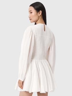 AllSaints Chia Mini Skater Dress, White - view 2, White
