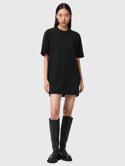 AllSaints Fuse T-Shirt Dress, Black, Black
