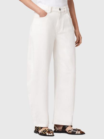 AllSaints Sadie Barrel Leg Jeans, Ecru White, Ecru White