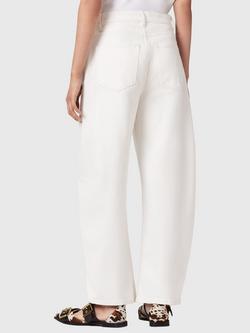 AllSaints Sadie Barrel Leg Jeans, Ecru White - view 2, Ecru White