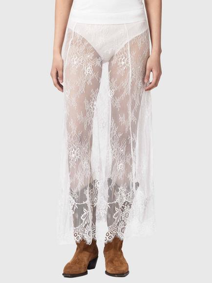 AllSaints Arran Lace Maxi Skirt, Off White, Off White