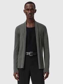 AllSaints Mode Merino Wool Cardigan, Maple Green, Maple Green