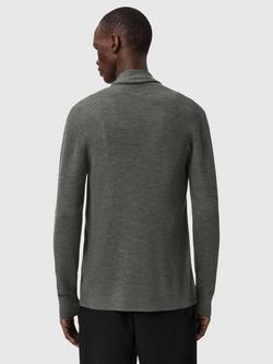 AllSaints Mode Merino Wool Cardigan, Maple Green - view 2, Maple Green