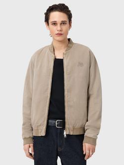 AllSaints Forres Bomber Jacket, Dune Brown, Dune Brown