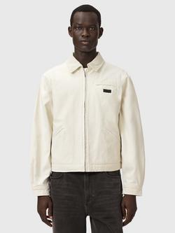 AllSaints Korey Bomber Jacket, Pebble White, Pebble White