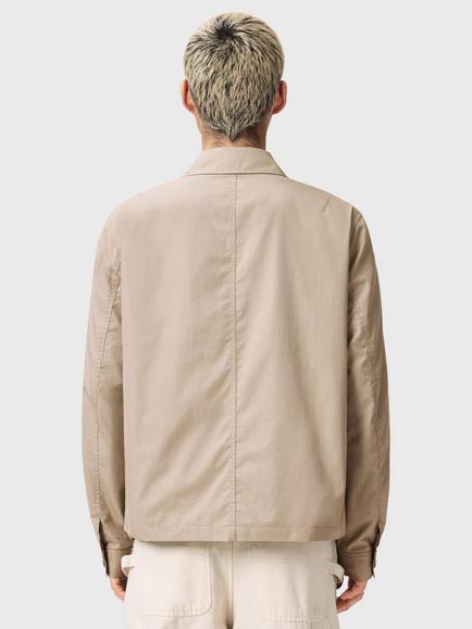 AllSaints Trey Zip Through Collared Bomber Jacket - view 2, Sandstone Brown