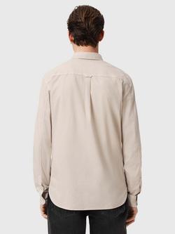 AllSaints Hawthorne Cotton Blend Regular Fit Shirt - view 2, Dusk White