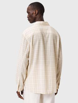 AllSaints Toya Cotton Shirt, Sandstone Brown - view 2, Sandstone Brown