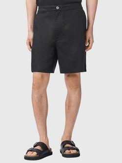 AllSaints Circe Chino Shorts, Black, Black