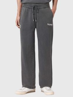 AllSaints Emblem Cotton Joggers, Washed Black, Washed Black