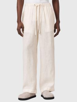 AllSaints Sharp Straight Fit Chinos, Cottage White, Cottage White