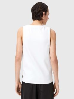 AllSaints Axel Slim Fit Cotton Vest - view 2, Optic White