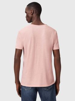 AllSaints Figure Cotton Short Sleeve T-Shirt, Sunbaked Pink - view 2, Sunbaked Pink