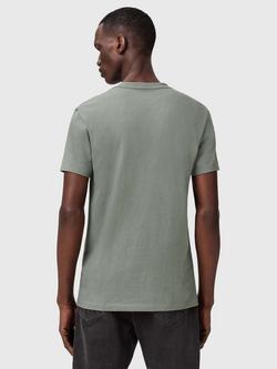 AllSaints Tonic Organic Cotton Crew T-Shirt - view 2, Spring Green