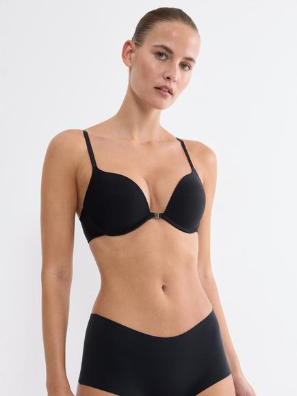Triumph Pure Micro Push-Up Bra, Black, Black