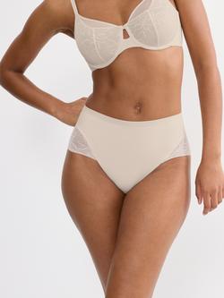 Triumph Comfort Contour Lace Maxi Knickers, Nude Beige, Nude Beige