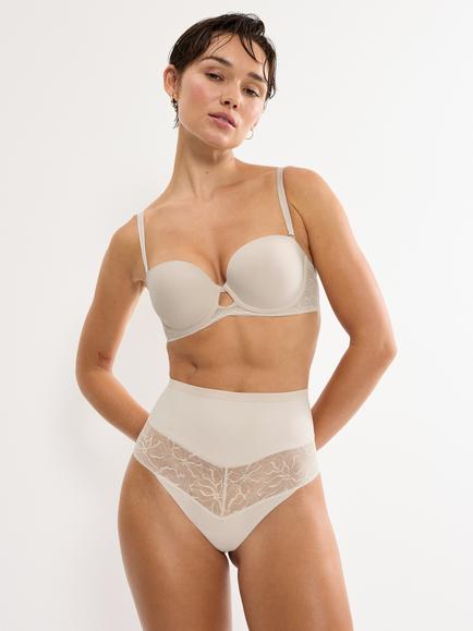 Triumph Comfort Contour Half-Padded Multiway Bra, Nude Beige