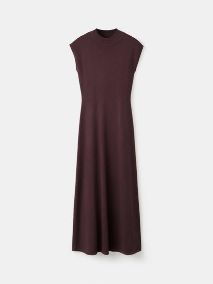 Mango High Neck Maxi Dress, Brown