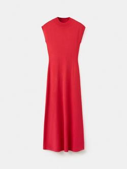 Mango High Neck Maxi Dress, Red