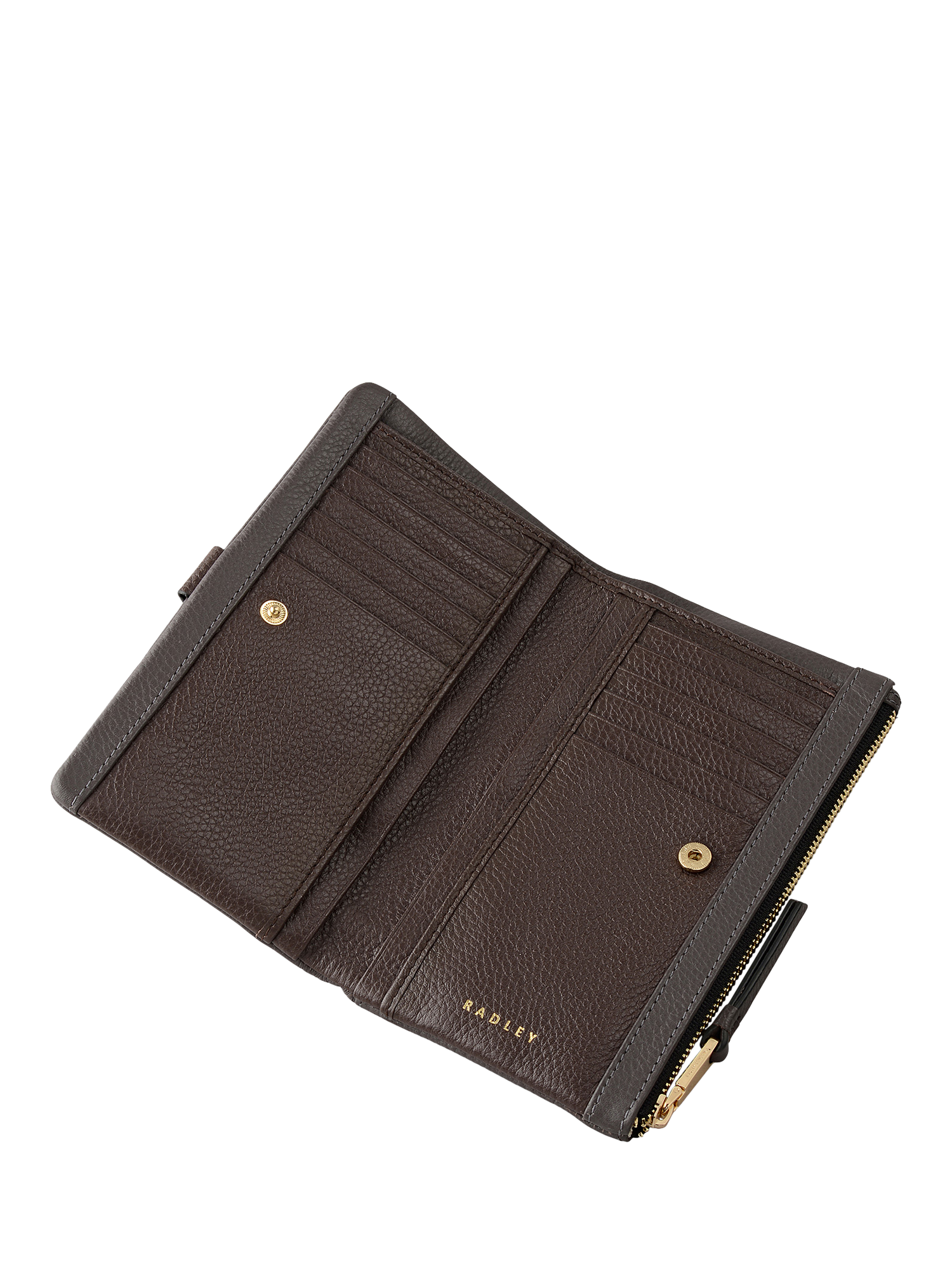 Product image 3 of 4, which shows Radley Waterloo Way Leather Large Bifold Purse, Thunder