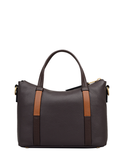 Radley Waterloo Way Zip Top Leather Small Grab Bag - view 2, Thunder