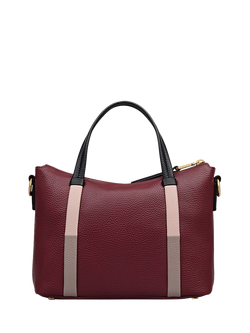 Radley Waterloo Way Zip Top Leather Small Grab Bag - view 2, Merlot