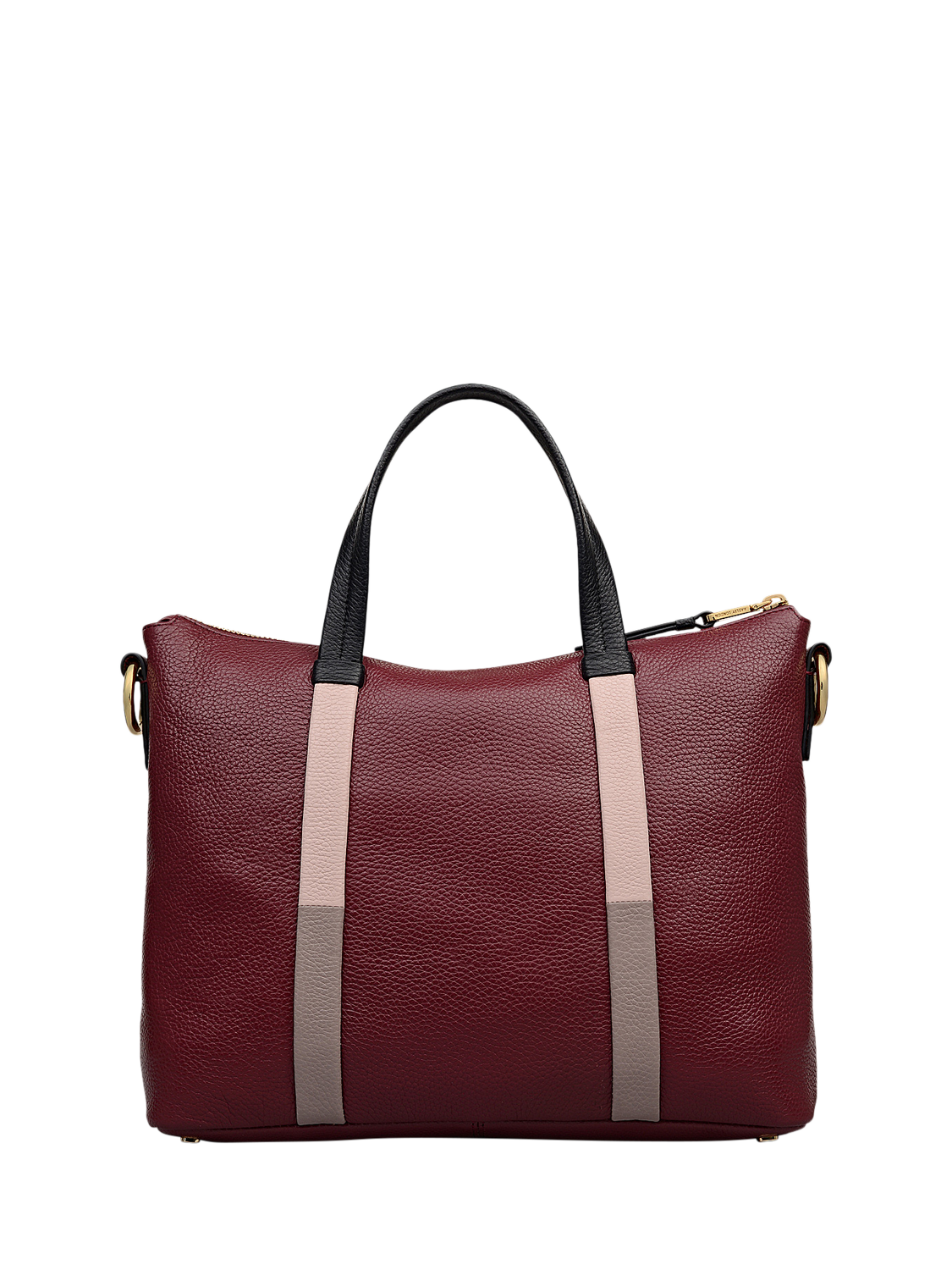 Product image 2 of 6, which shows Radley Waterloo Way Zip Top Leather Medium Grab Bag, Merlot, One Size