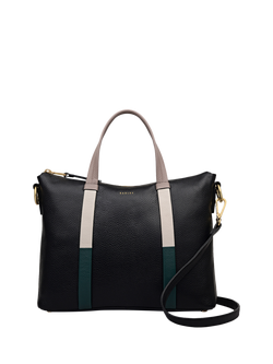 Radley Waterloo Way Zip Top Leather Medium Grab Bag, Black