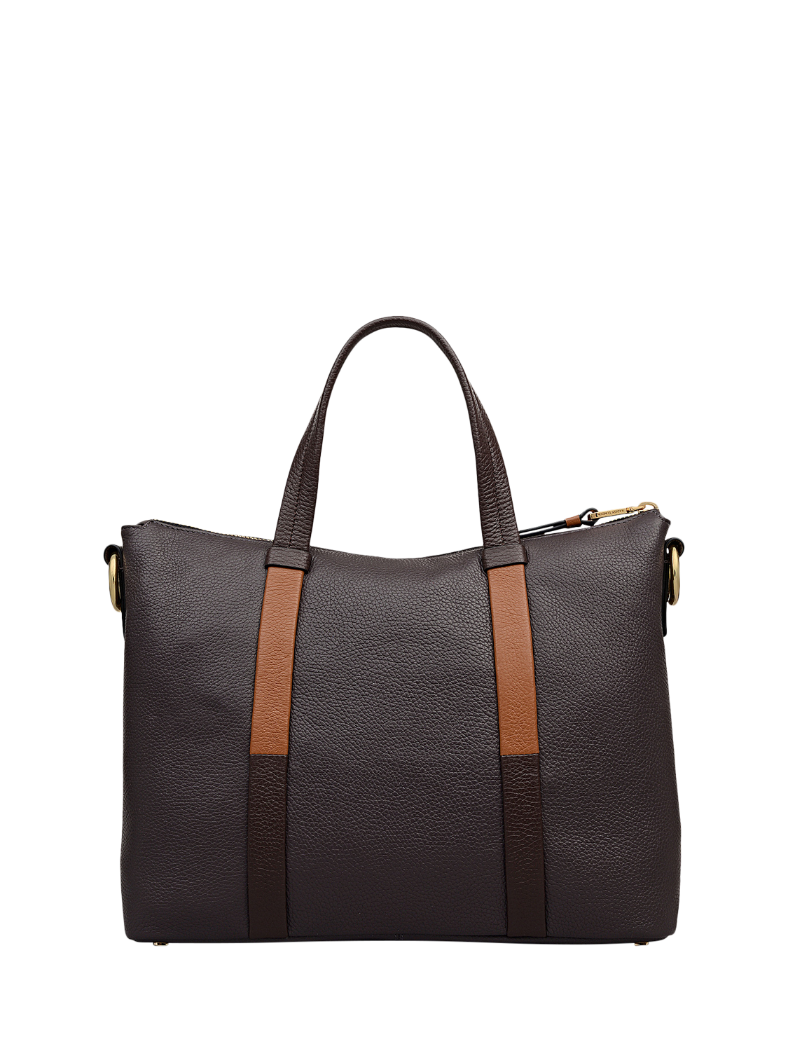 Product image 2 of 6, which shows Radley Waterloo Way Zip Top Leather Medium Grab Bag, Thunder, One Size