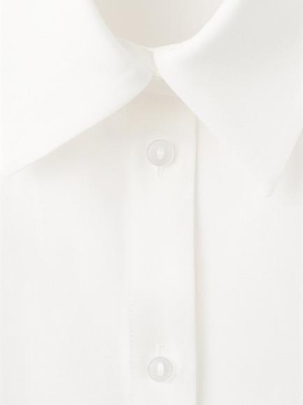 Mango Relaxed Long Sleeve Shirt, White - view 2, White