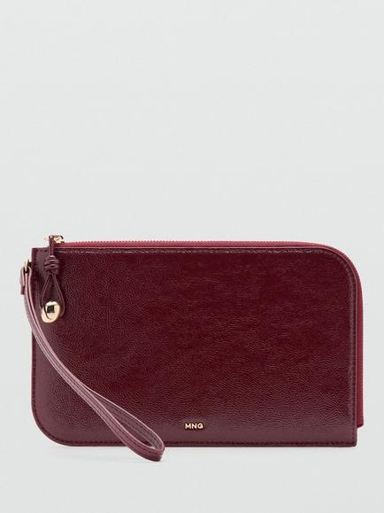 Mango Clutch Bag, Bordeaux, Bordeaux