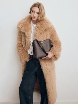 Mango Bucket-Style Shoulder Bag - view 2, Chocolate