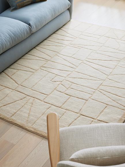 John Lewis Henrik Pure Wool Hand Knotted Rug, Natural - view 2, Natural