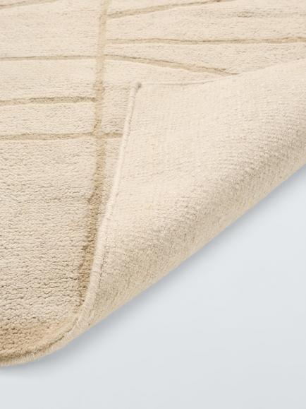 John Lewis Henrik Pure Wool Hand Knotted Rug, Natural - view 2, Natural