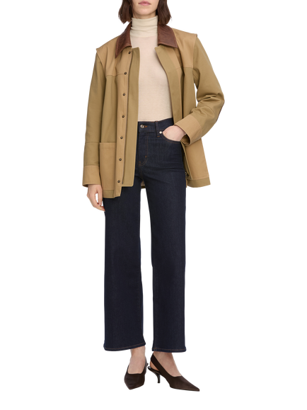 FRAME Slim Palazzo Jeans, Rinse