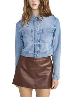 FRAME The Small Denim Jacket, Blue, Blue