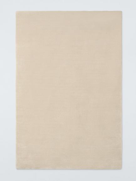 John Lewis Luxury Deep Pile Wool Rug, Ivory