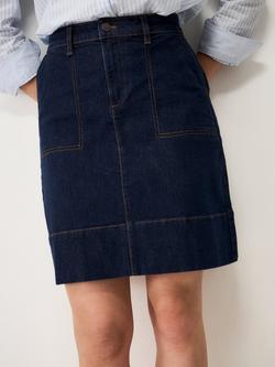 Crew Clothing Analee Denim Skirt, Indigo Blue, Indigo Blue