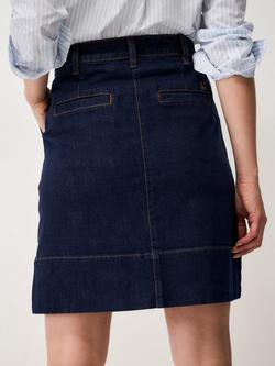 Crew Clothing Analee Denim Skirt, Indigo Blue - view 2, Indigo Blue
